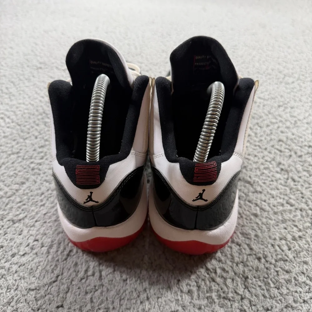 Air Jordan 11 Retro Low Concord Bred White Black Red 528896-160 Kids 7Y